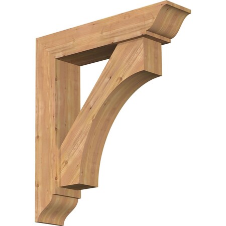 Ekena Millwork Westlake Traditional Smooth Bracket w/ Offset Brace, Western Red Cedar, 7 1/2"W x 34"D x 38"H BKT0806X34X38WTL01SWR